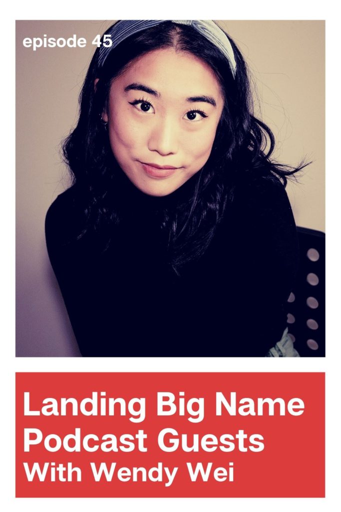 Ultimate PodcSt Marketing episode 45 - Landing Big Name Podcast Guests with Wendy Wei. Photo of Wendy Wei, host of the Pexels Podcast, OverExposed